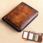 💼 LIMITED TIME 50% OFF! 🛡️ Genuine Leather RFID Blocking Wallet – Waterproof, Slim, Large Capacity 🔐