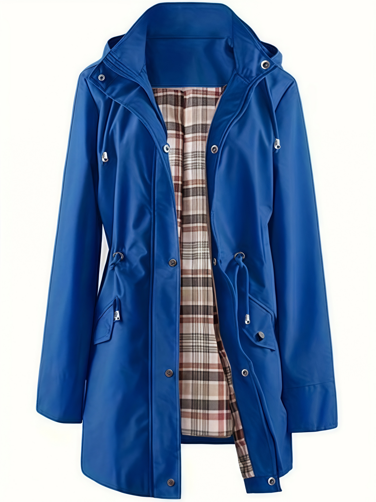 💐50% OFF🌧️🧥Women's Checkered Lining Waterproof Windbreaker