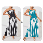 LUNE Printed Maxi Cami Dress