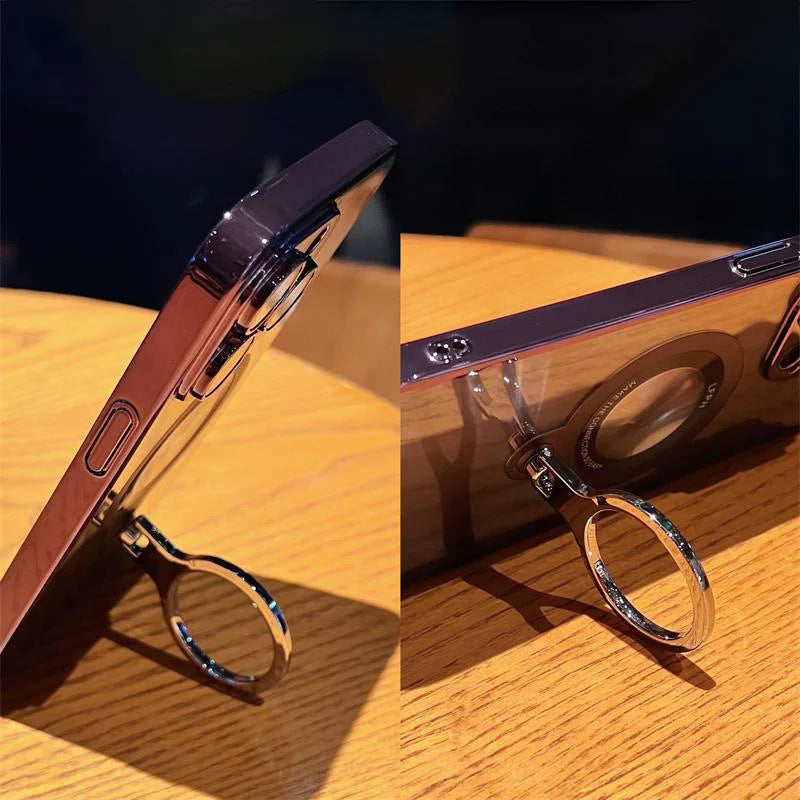 Transparent magnetic stent protective case for iPhone