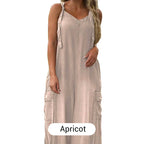 💕What should I wear tomorrow?💃Women's Loose Wide-Leg Jumpsuit with Pockets✨ Comfort Meets Effortless Style