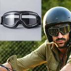 🏍️ 50% off! Vintage motorcycle goggles—with UV protection, anti-fog features, and an adjustable head strap!