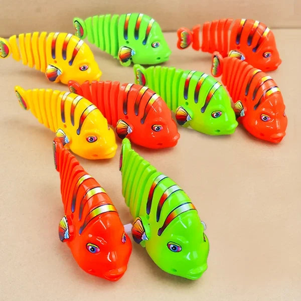 🎅Christmas Promotion 40% OFF🎊Plastic Wind-Up Wiggle Fish Toys