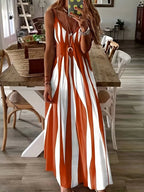 LUNE Printed Maxi Cami Dress