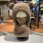 ⏳🎁50% OFF!!!-Ready for Winter!!!❄️🐻3-in-1 Cute Bear Ear Fleece Plush Winter Hat