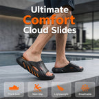 🍂☁️ Non-Slip Thick Sole Cloud Slides for Men – 50% OFF | Cozy Cloud-Like Comfort