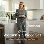 🥳💞 Over 45,000 sold 🔥 50% off 💥 Women's Casual Set: Top & Drawstring Pants 👕👖