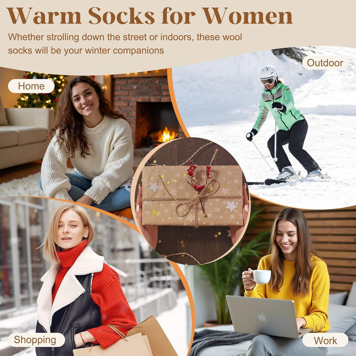 🎄Early Christmas Sale 49% OFF❄️5 Pairs Women's Solid Mid-calf Socks