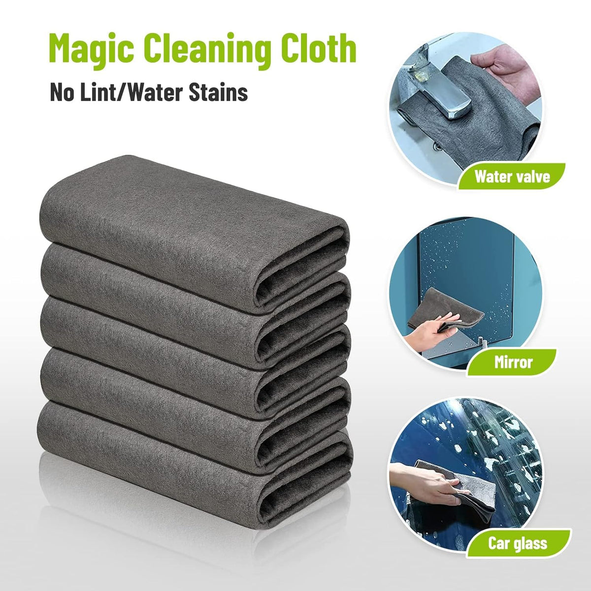 🔥Buy 1 Get 1 Free✨10 Counts Magic Cleaning Cloth, Reuseable Thickened Streak Free Magic Cleaning Wipes