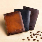 💼 LIMITED TIME 50% OFF! 🛡️ Genuine Leather RFID Blocking Wallet – Waterproof, Slim, Large Capacity 🔐