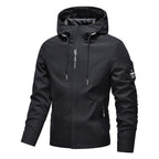 🎁New arrival 50% OFF💥Men's Solid Color Waterproof Windproof Drawstring Zip-up Hoodie Jacket