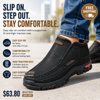 👞 Step In & Go | Men's Comfortable Slip-On PU Leather Shoes⚡Free shipping
