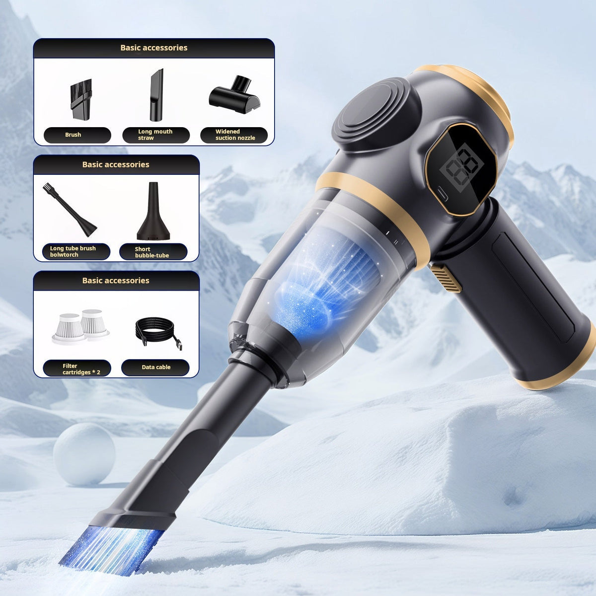 Multi-Function Wireless Handheld Car Vacuum Cleaner Set