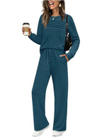 🥳💞 Over 45,000 sold 🔥 50% off 💥 Women's Casual Set: Top & Drawstring Pants 👕👖