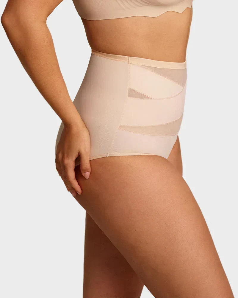 🌸Last Day-Buy 1 Get 3 Packs✨Plus-Size High-Waist Cross Tummy Control Panties