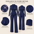 ✨ Women's Chic Two-Piece Pants Set – Elegant Style & Flattering Fit 🤍