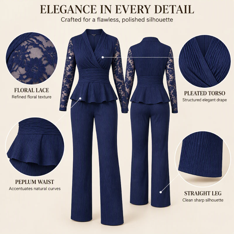 ✨ Women's Chic Two-Piece Pants Set – Elegant Style & Flattering Fit 🤍