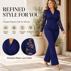 ✨ Women's Chic Two-Piece Pants Set – Elegant Style & Flattering Fit 🤍