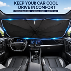 ⏰🔥LIMITED TIME 50% OFF!🔥50K+ SOLD! Upgraded Car Windshield Sun Shade Umbrella☂️