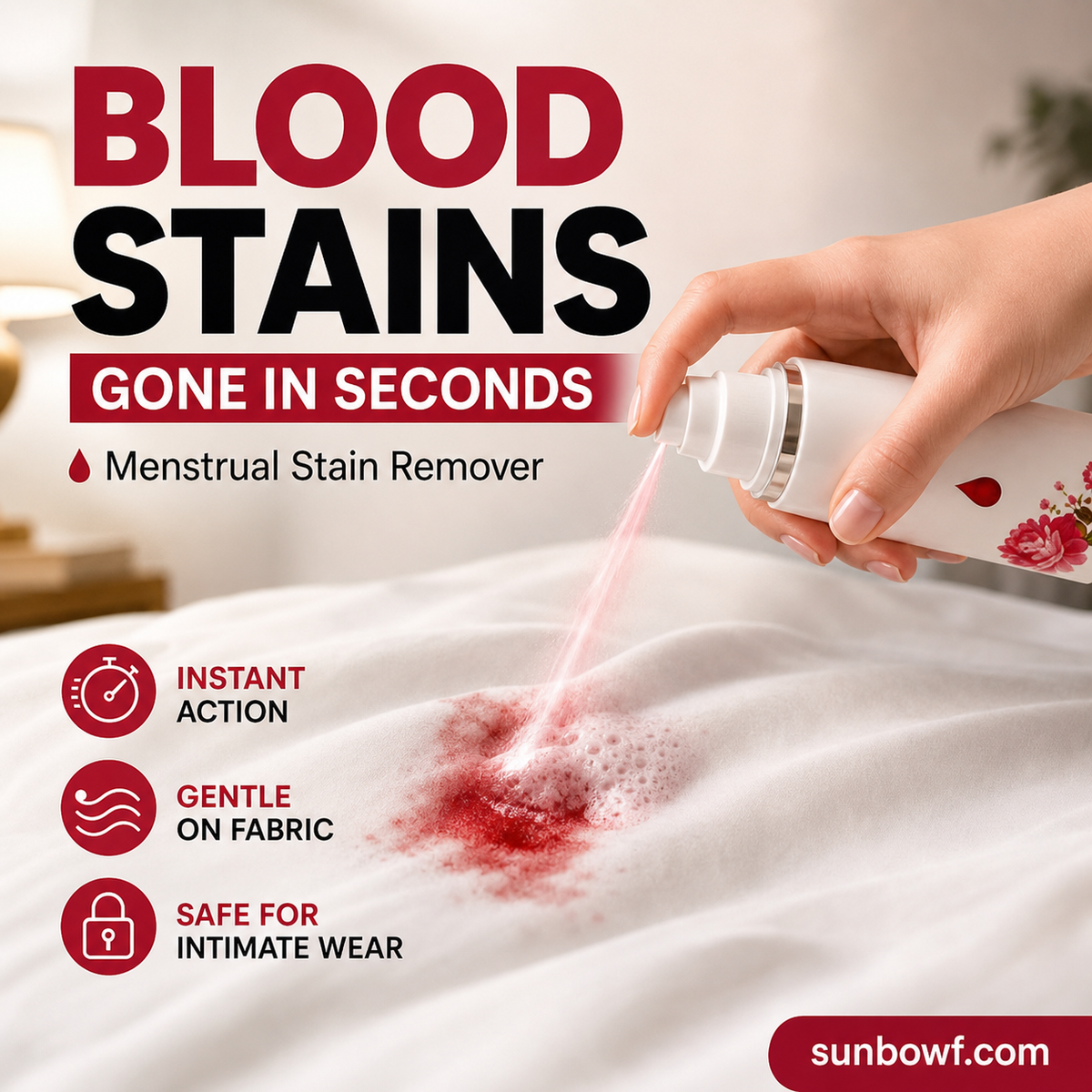 🔥Limited-Time Offer ✨️Buy 2 Get 1 Free! 👱‍♀️🩸 Quick Blood Stain Remover—Powerful Protease
