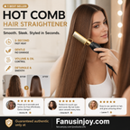 ✨️Amazing Discount on 🔥2026 New Arrival！🎁💇‍♀️Heats in 3 Seconds & Shapes in 5 Seconds！👱‍♀️Create Perfect Hairstyles Quickly！✨️Portable Electric Hair Straightening and Curling Comb