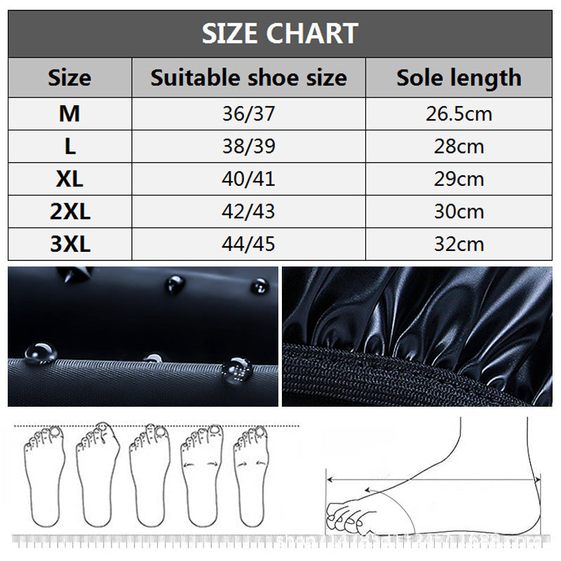 [Pratical Gift] All-Round Long Waterproof Rain Boot Shoe Cover with Reflector