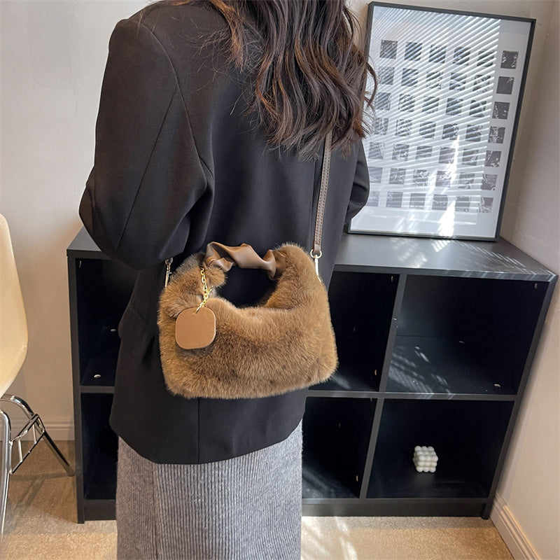 Best Gift For Her - New Fashion Trend Multifunctional Skin-Friendly Faux Fur Bag