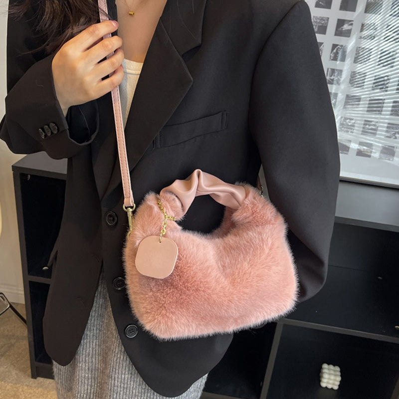 Best Gift For Her - New Fashion Trend Multifunctional Skin-Friendly Faux Fur Bag