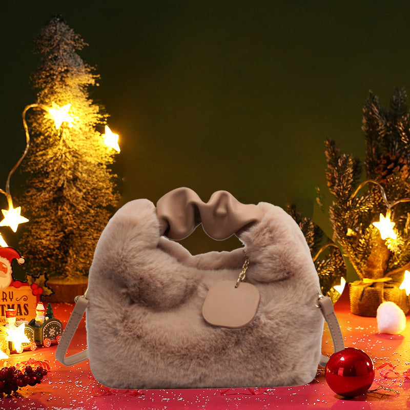 Best Gift For Her - New Fashion Trend Multifunctional Skin-Friendly Faux Fur Bag