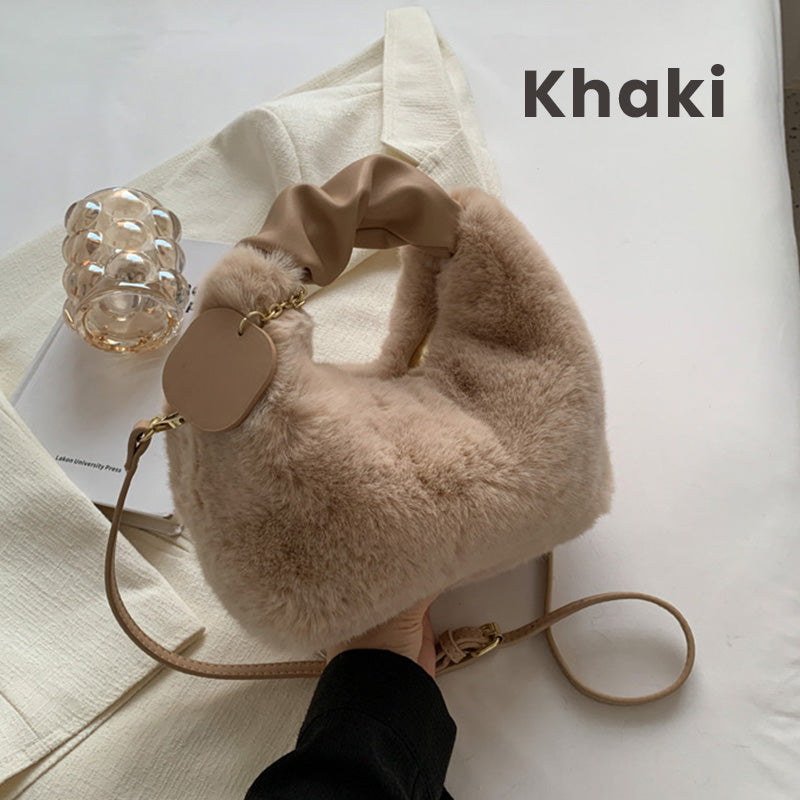 Best Gift For Her - New Fashion Trend Multifunctional Skin-Friendly Faux Fur Bag