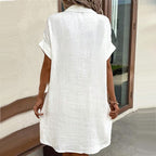 ⏳Time-Limited Special⏰Women’s Summer Midi Dress – Breezy, Flattering & Effortlessly Chic! Lightweight Button-Down with Pockets ☀️