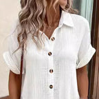 ⏳Time-Limited Special⏰Women’s Summer Midi Dress – Breezy, Flattering & Effortlessly Chic! Lightweight Button-Down with Pockets ☀️
