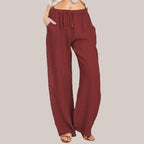 🔥Women's Summer Linen Cotton Wide Leg Pants
