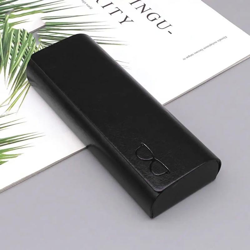 Minimalist Hard Leather Glasses Case