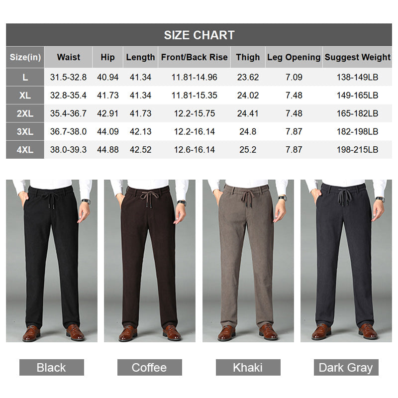 💥2025 Hot Sale🔥 Nice Gift! Men's Thickened Elastic Waist Corduroy Pants