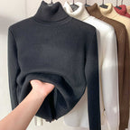 🔥Hot Sale Deals🎁Winter fleece thick knitted bottoming shirt