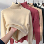 🔥Hot Sale Deals🎁Winter fleece thick knitted bottoming shirt