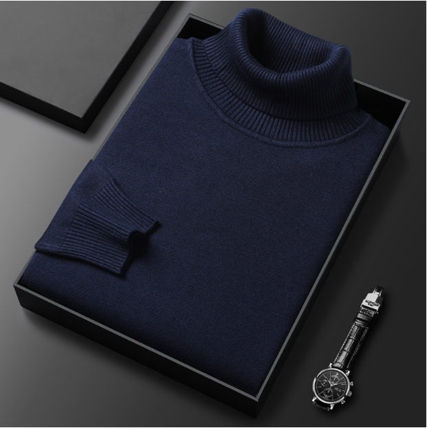 🔥HOT SALE-50% OFF ✨Men's Solid Color Premium Turtleneck Sweater