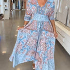 🌸 2026 Spring-Summer Trending | Elegant Floral Maxi Dress | Flow & Feminine Silhouette 💃【-50%】