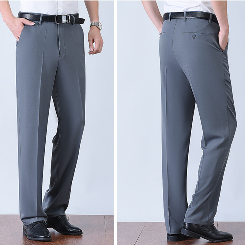 Men's Ice Silk Quick Dry Suit Pants