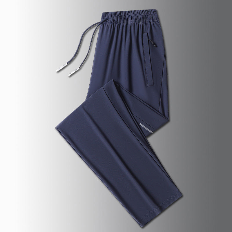 Men's Lightweight Athletic Pants with Zip Pockets