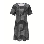 ⏳Time-limited Special⏰Women's Casual Patchwork Pattern Dress