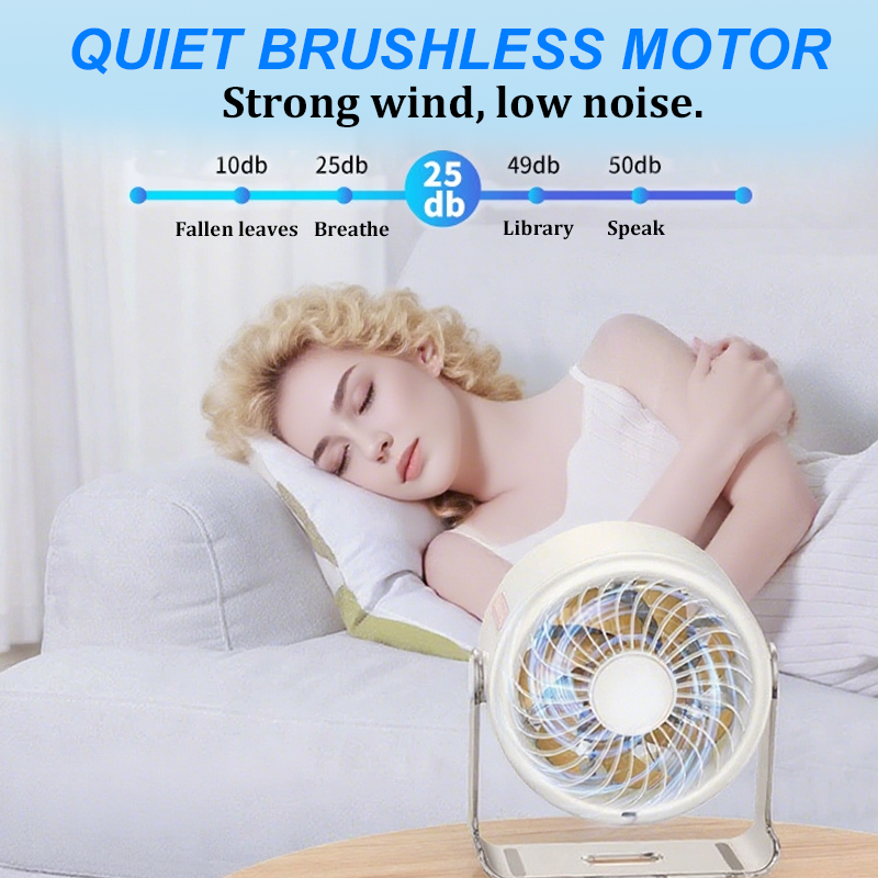 🔥100-Speed Mini Desk Fan with Digital Display