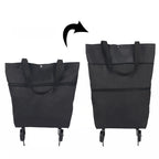 🎉 2026 Sale — Over 13,000 Sold!💞 2-in-1 Foldable Shopping Cart – Carry & Roll with Ease 🛒