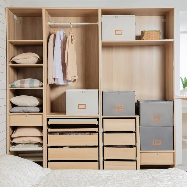 👟 Fabric Shoe Organizer Storage Box – Foldable Design, Large Capacity, Dustproof & Breathable, Space-Saving for Closet & Bedroom 🧺