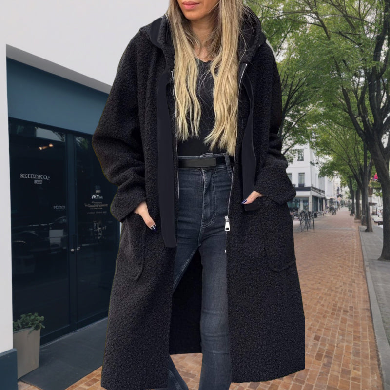 ❄️Winter Specials❄️ Women's Trendy Zip-Up Hooded Coat with Pockets
