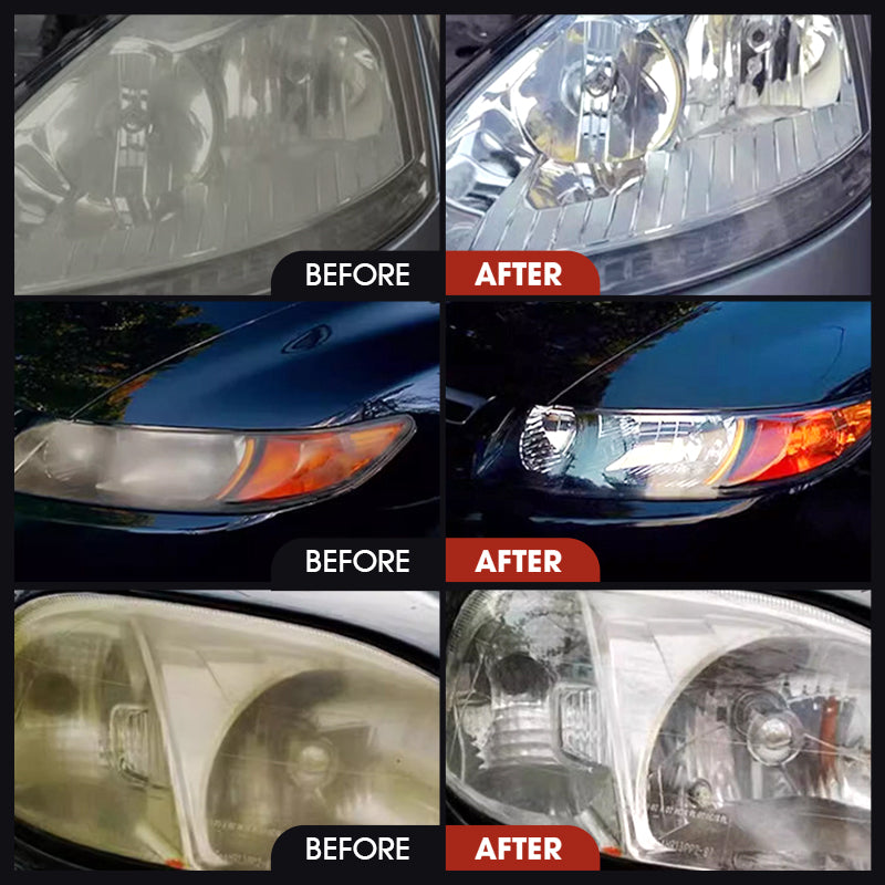 Headlight Restoration Kit for Yellowed & Foggy Lights