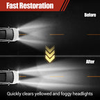 Headlight Restoration Kit for Yellowed & Foggy Lights