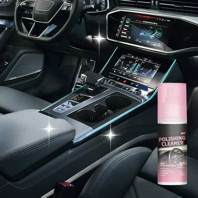 🚗BUY 2 GET 1 FREE !🔥Car Interior Polish Cleaner – Deep Cleaning, Restores Shine & Non-Toxic Formula ✨