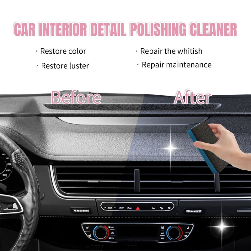 🚗BUY 2 GET 1 FREE !🔥Car Interior Polish Cleaner – Deep Cleaning, Restores Shine & Non-Toxic Formula ✨